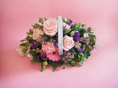 Funeral BasketPink & Purple