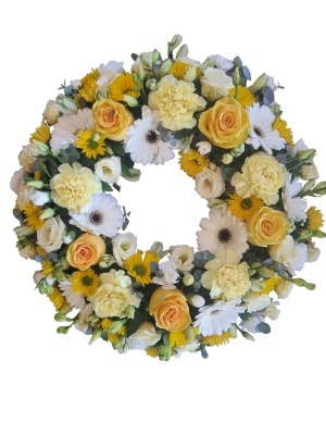 Wreath Yellow and White