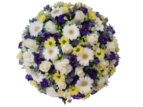 Posy Purple, Yellow and White